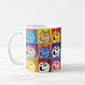 Pop Art Dogecoin Kaffeetasse (Links)