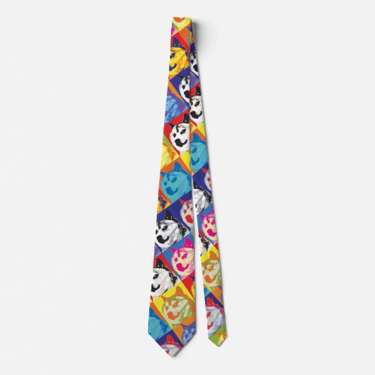 Pop Art Dogecoin Krawatte (Vorderseite)