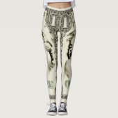 Pop Art Dollar Leggings Vintag Glam (Vorderseite)