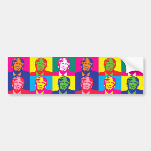Pop Art Donald Trump Autoaufkleber