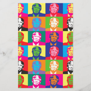 Pop Art Donald Trump Briefpapier
