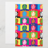 Pop Art Donald Trump Briefpapier (Vorne/Hinten)