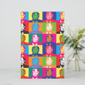 Pop Art Donald Trump Briefpapier (Stehend Vorderseite)
