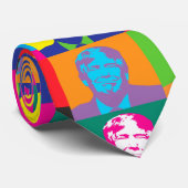 Pop Art Donald Trump Krawatte (Gerollt)