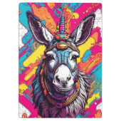 Pop Art Donkey | Klemmbrett (Rückseite)