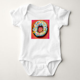 Pop Art Donut Baby Strampler