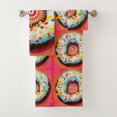 Pop Art Donut Badhandtuch Set (Insitu)