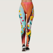Pop Art Donut Leggings (Rückseite)