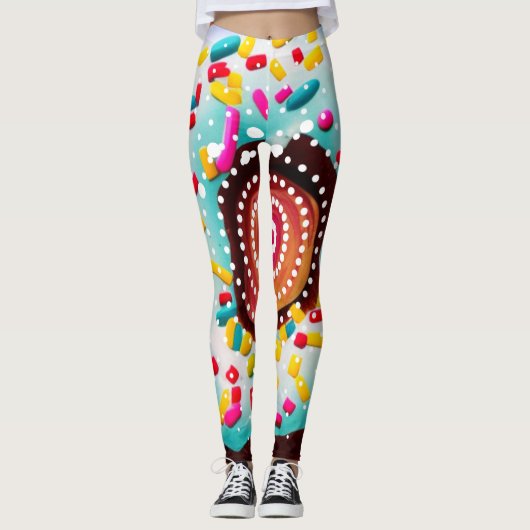 Pop Art Donut Leggings (Vorderseite)
