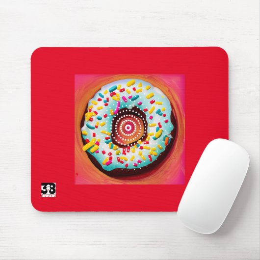 Pop Art Donut Mousepad (Mit Mouse)