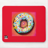 Pop Art Donut Mousepad (Vorne)