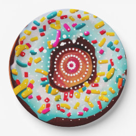 Pop Art Donut Pappteller