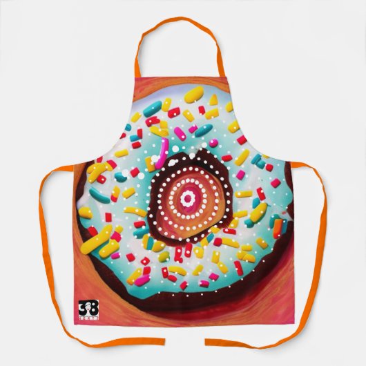 Pop Art Donut Schürze (Vorderseite)
