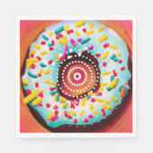 Pop Art Donut Serviette (Vorderseite)
