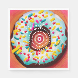 Pop Art Donut Serviette