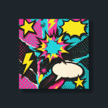 Pop Art Dopamin Collage in Neon Halftone Burst Leinwanddruck<br><div class="desc">Treten Sie ein in eine Welt, in der die Nostalgie der Pop-, Form- und Kulturwissenschaften in einer elektrisierenden Hommage an Dopaminstürme kollidieren. "Pop Art Dopamin Collage in Neon Halftone Burst Vibe" ist ein großflächiges Stück Leinwand, das auf die wörtliche Chemie zugunsten kühner Grafikenergie verzichtet, die aus Comic-Büchern, Retro-Werbung und urbaner...</div>