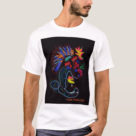 Pop art Dragon T-Shirt (Vorderseite)