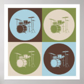 Pop Art Drums Poster (Vorne)
