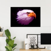 Pop Art Eagles - Bald Eagle Posters Prints Poster (Heimbüro)
