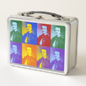Pop-Art +{ Edgar Allan Poe }}+ Metall Brotdose (Vorderseite)