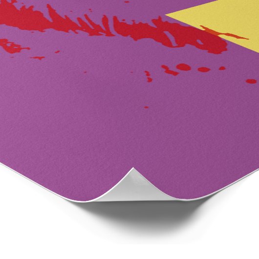 Pop Art Effect Australian Shepherd / Dog Lover Poster (Ecke)