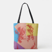 Pop Art Effect Australian Shepherd / Dog Lover Tasche (Rückseite)
