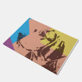 Pop Art Effect Beagle Fußmatte (Schrägansicht)