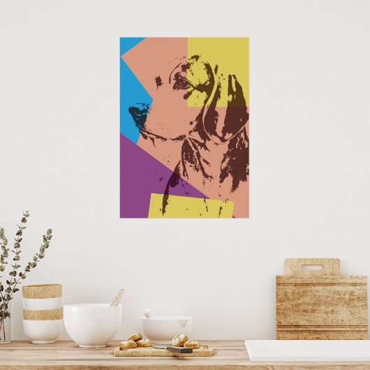 Pop Art Effect Beagle Poster (Küche)