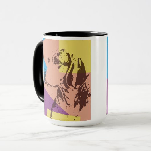 Pop Art Effect Beagle Tasse (Vorderseite Links)