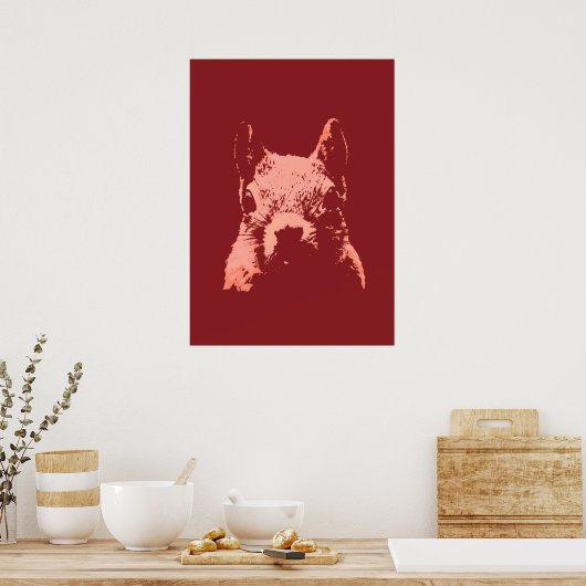Pop Art Eichhörnchen Poster (Küche)