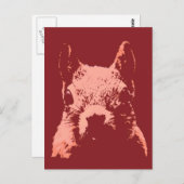 Pop Art Eichhörnchen Postkarte (Vorne/Hinten)
