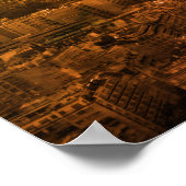 Pop Art Eiffel Tower Paris - Europa Reisen Poster (Ecke)