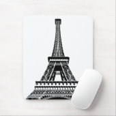 Pop Art Eiffel Tower Paris Frankreich Vorlage Mousepad (Mit Mouse)