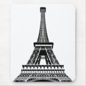 Pop Art Eiffel Tower Paris Frankreich Vorlage Mousepad (Vorne)