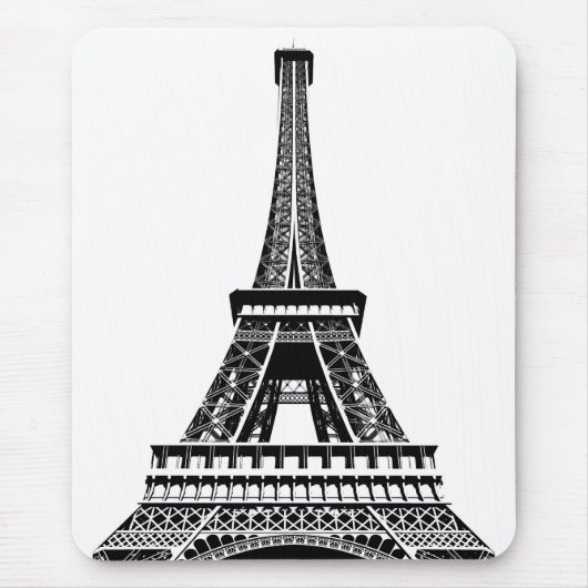 Pop Art Eiffel Tower Paris Frankreich Vorlage Mousepad (Vorne)