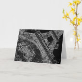 Pop Art Eiffel Tower Paris Karte (Gelbe Blume)