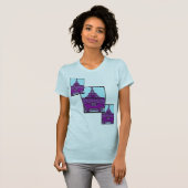 Pop Art Eiffel Tower T-Shirt (Vorne ganz)