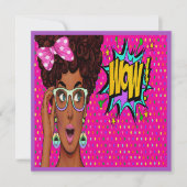 Pop Art Einladung (Vorderseite)