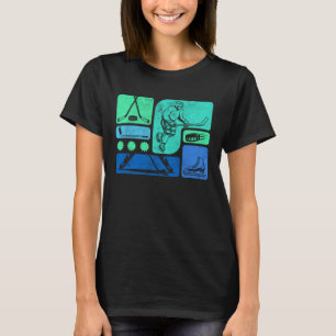 Pop Art Eishockey Grafik Lustige Jugend Winter Spo T-Shirt