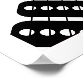 Pop Art Electric Gitarrenposter Poster (Ecke)