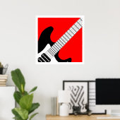 Pop Art Electric Gitarrenposter Poster (Heimbüro)