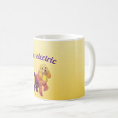 Pop Art Electric Poodle Dog Coffee Mug Kaffeetasse (VorderseiteRechts)