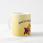 Pop Art Electric Poodle Dog Coffee Mug Kaffeetasse (Vorderseite Links)