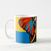 Pop-Art-Elefant Kaffeetasse (Links)