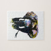 Pop Art Elephant - Animals Art Puzzle (Horizontal)