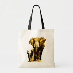 Pop Art Elephant Family Mama Baby Tragetasche