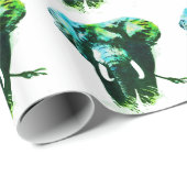 Pop Art Elephant Geschenkpapier (Rolleneckpunkt)