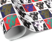 Pop Art Elephant Geschenkpapier (Rolleneckpunkt)