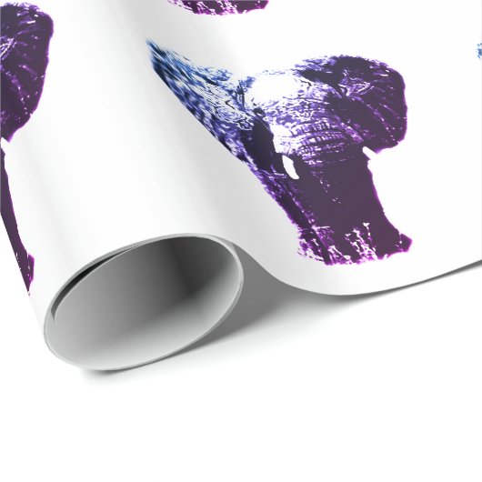 Pop Art Elephant Geschenkpapier (Rolleneckpunkt)