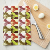 Pop Art Elephant Handtuch (Viertel Falte)